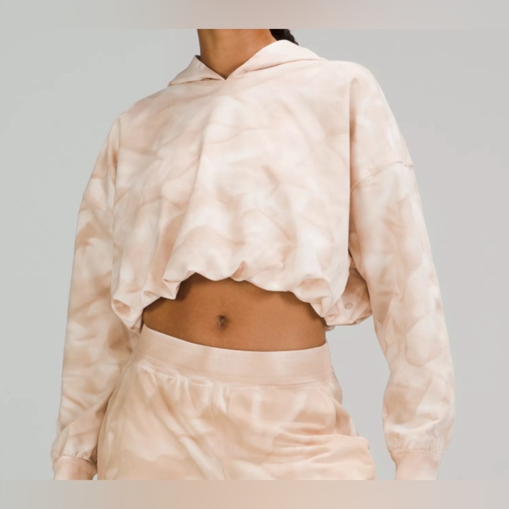Lululemon All Yours Bubble Hem Crop Hoodie